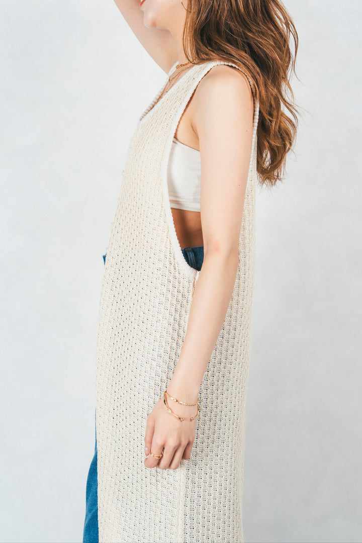 ［SET］Multi-Way ロングジレ＋カットオフデザインデニム（2SET）