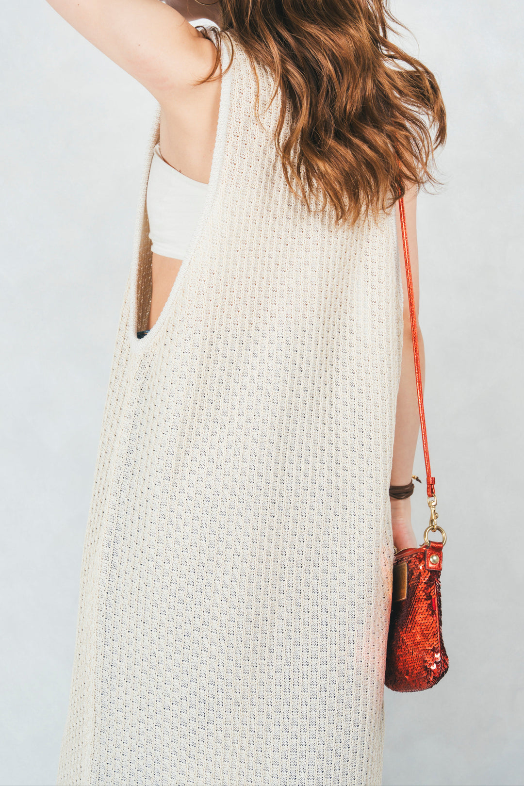 Multi-Way ロングジレ(OFF BEIGE）