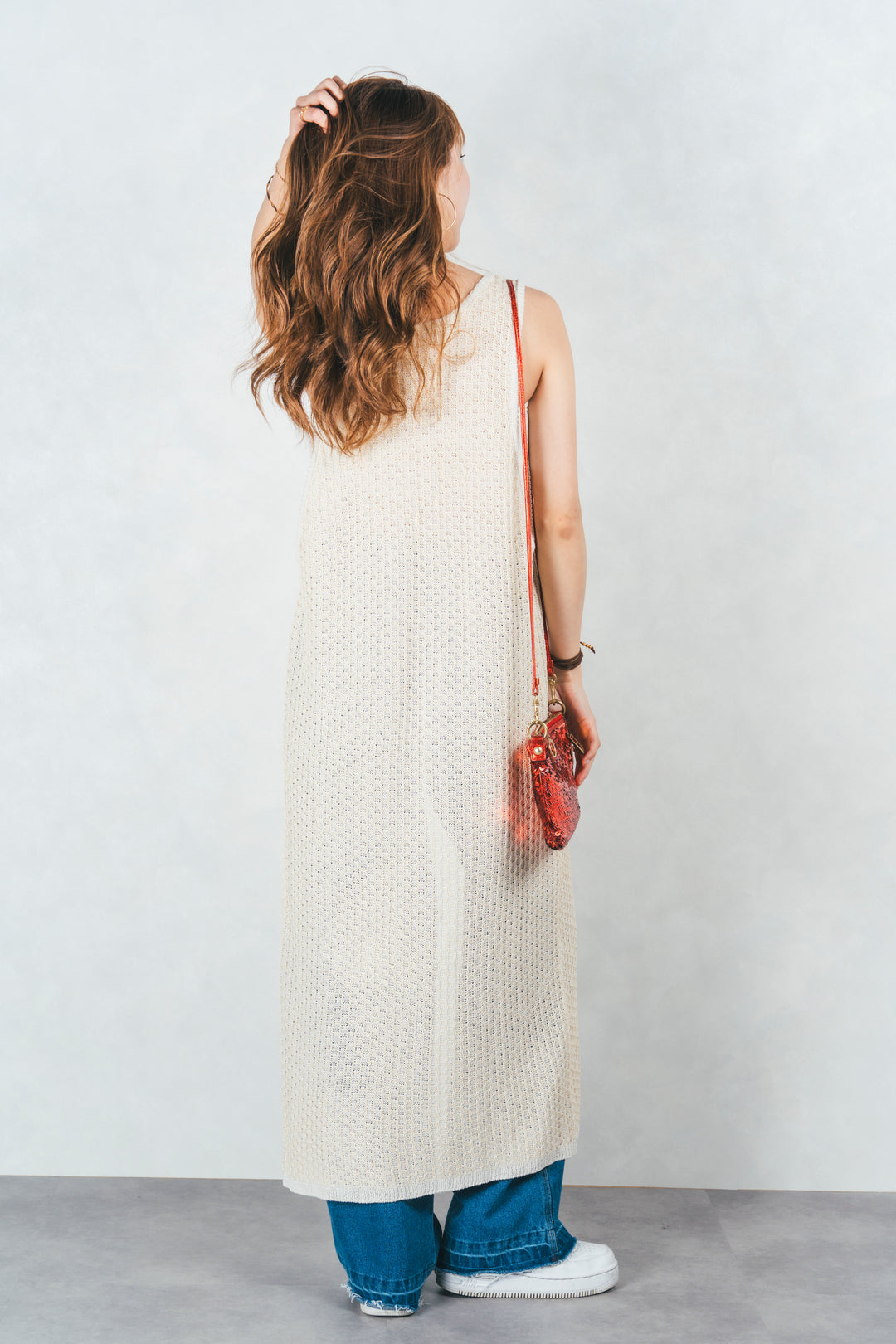 Multi-Way ロングジレ(OFF BEIGE）