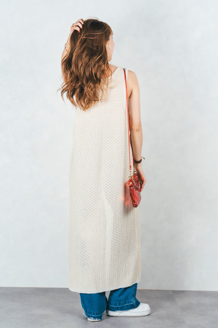 ［SET］Multi-Way ロングジレ＋カットオフデザインデニム（2SET）
