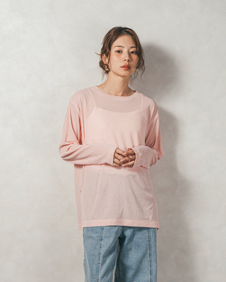 スラブシアークルーネックT (PINK)