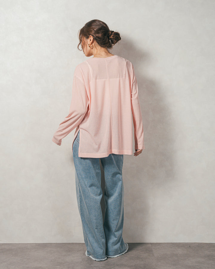 スラブシアークルーネックT (PINK)