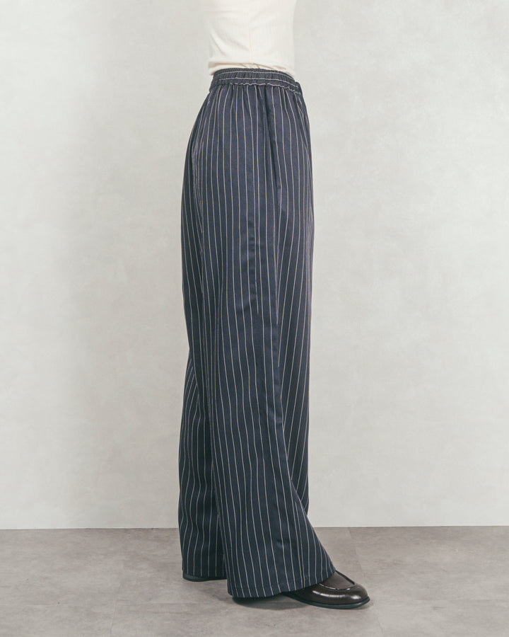 Relaxストライプパンツ (NAVY)
