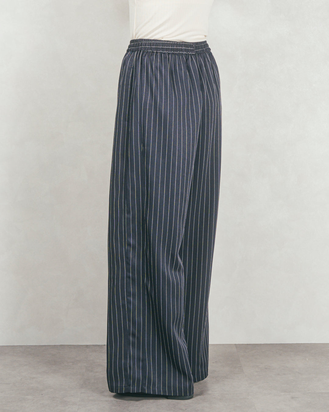 Relaxストライプパンツ (NAVY)