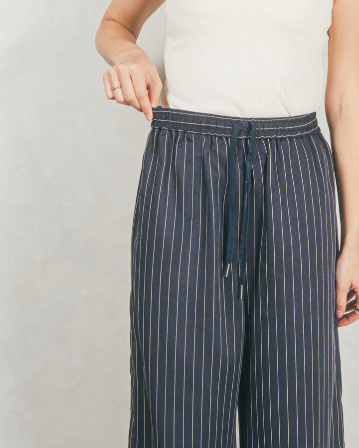 Relaxストライプパンツ (NAVY)