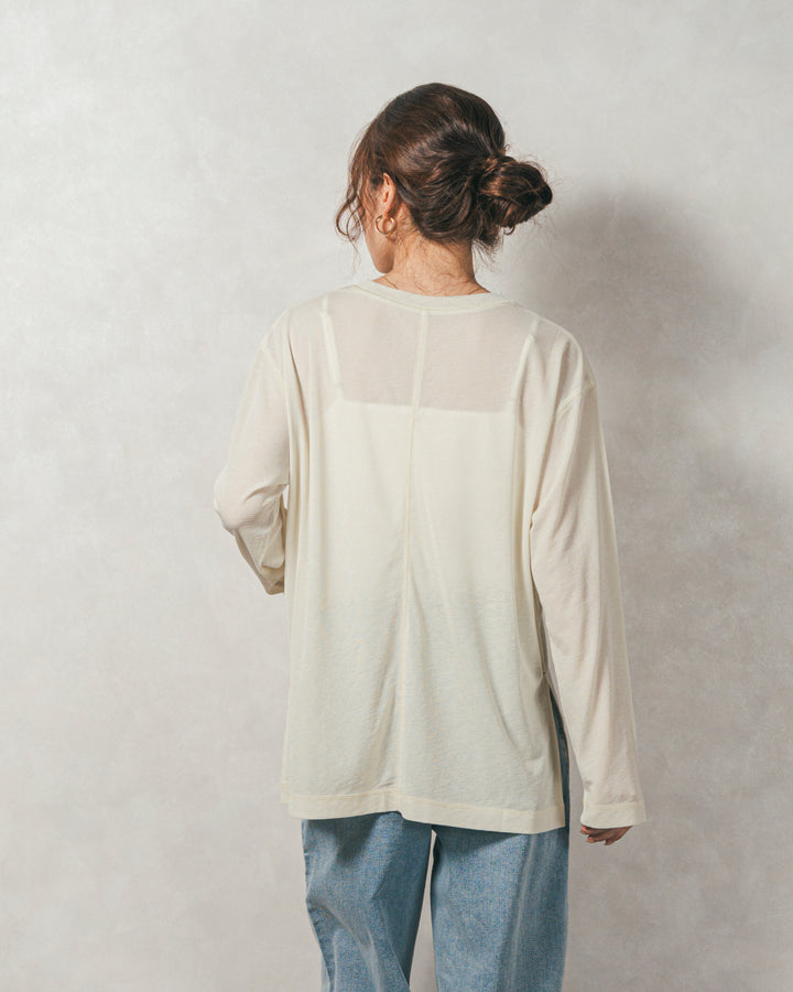 ［SET］Airyフェザー ニットカーディガン+スラブシアークルーネックT+Relax 裏起毛カーブパンツ（3SET）