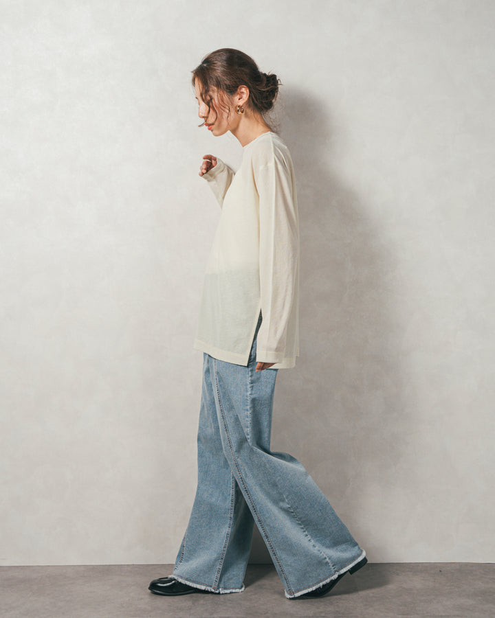 スラブシアークルーネックT (YELLOW)