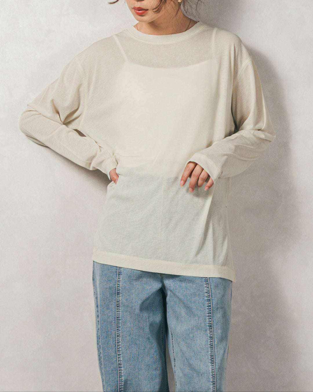 スラブシアークルーネックT (YELLOW)