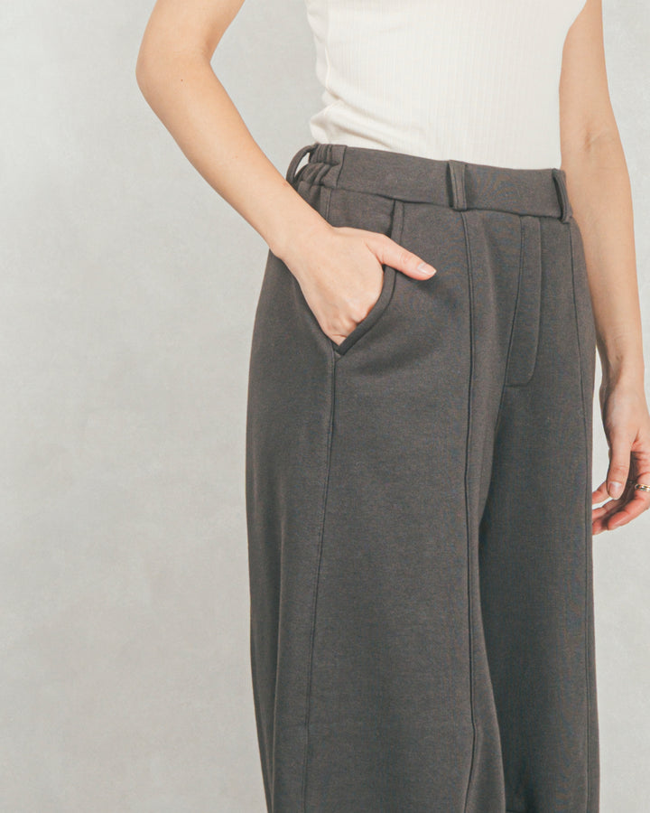 ［SET］裏起毛ハーフZipスウェット+Relax 裏起毛カーブパンツ（2SET）