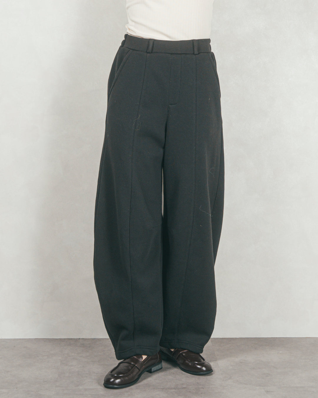 ［SET］裏起毛ハーフZipスウェット+Relax 裏起毛カーブパンツ（2SET）