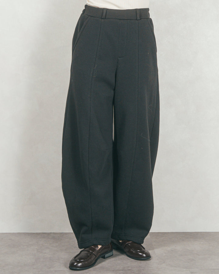 Relax 裏起毛カーブパンツ（BLACK)