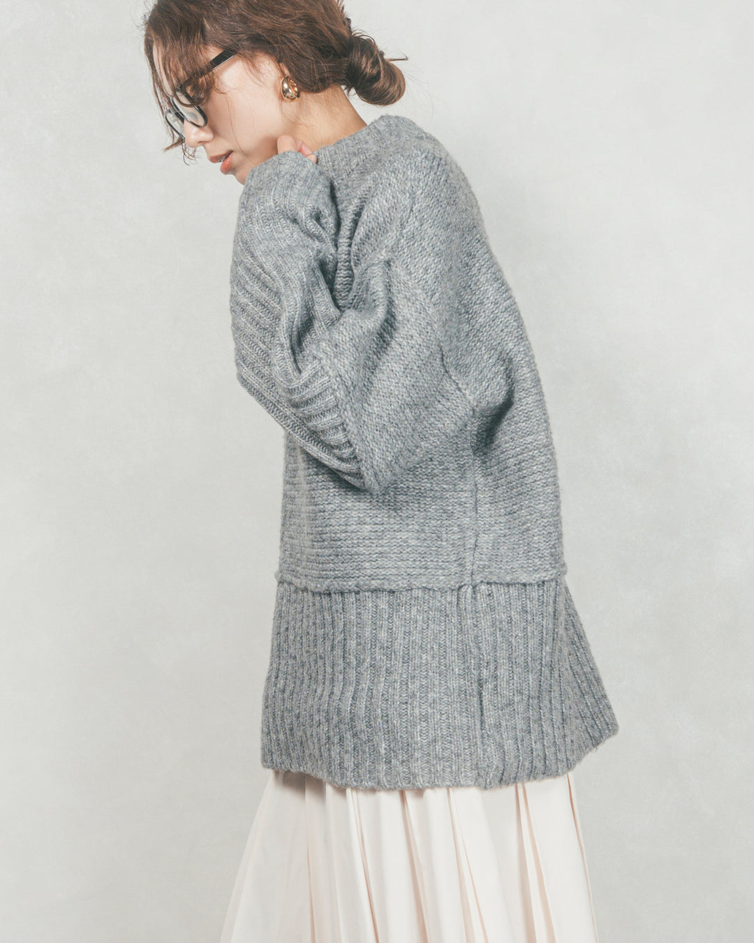 リンキングデザイン リラックスニット (GRAY)