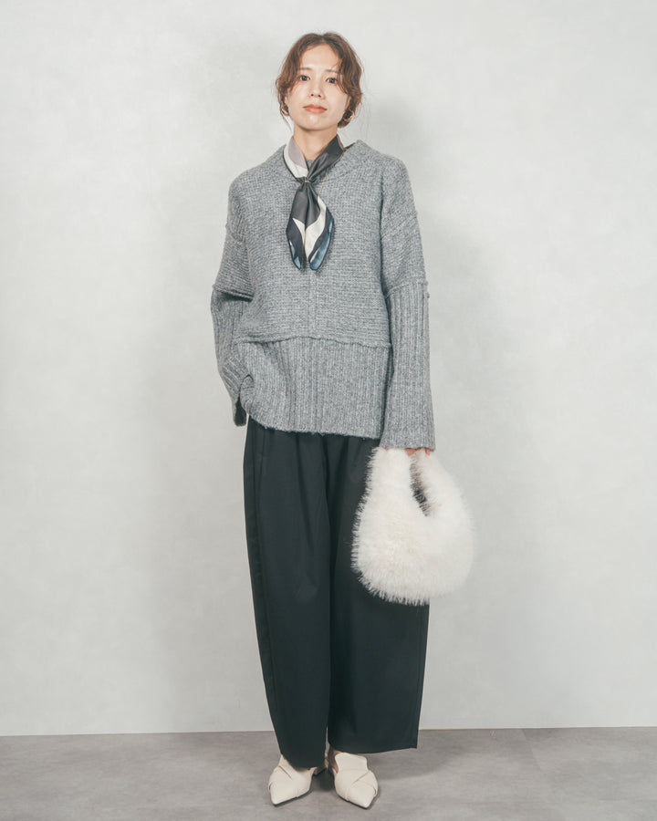 リンキングデザイン リラックスニット (GRAY)