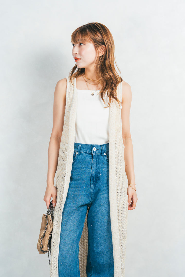 Multi-Way ロングジレ(OFF BEIGE）