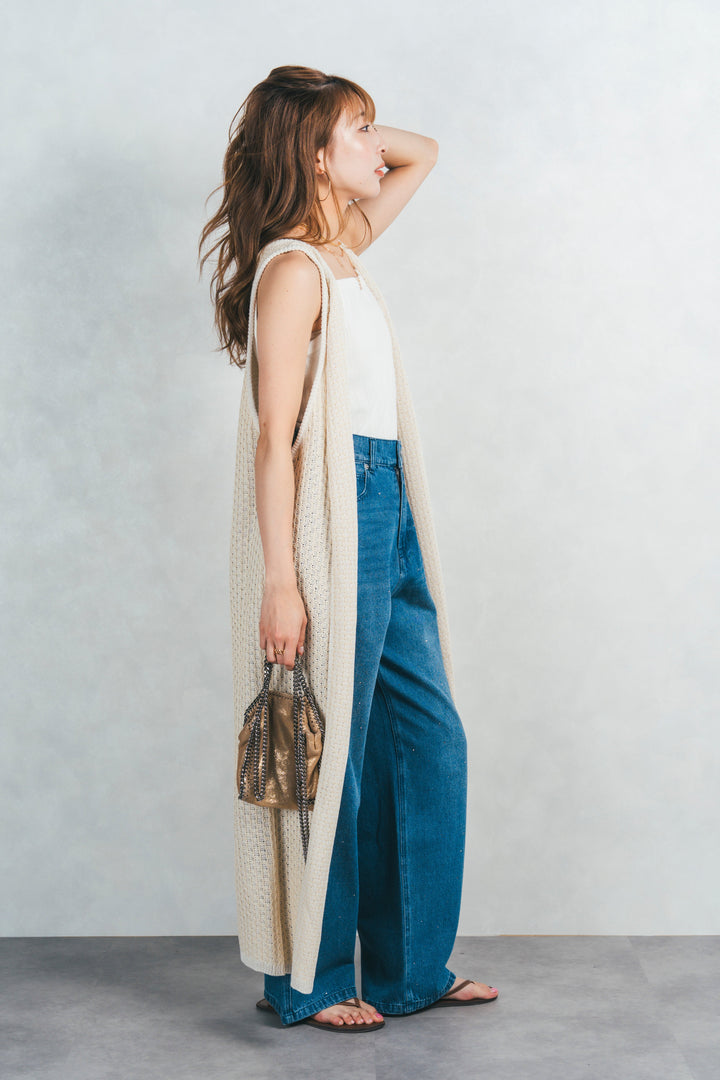 Multi-Way ロングジレ(OFF BEIGE）