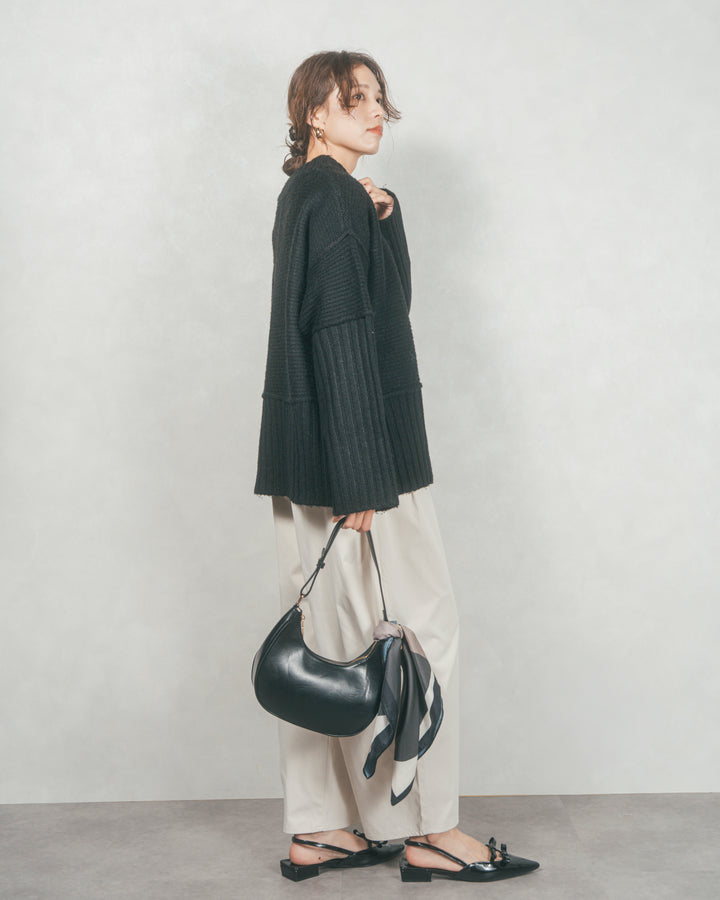 リンキングデザイン リラックスニット (BLACK)