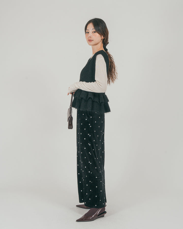 2Way モヘアダブルFrillベスト