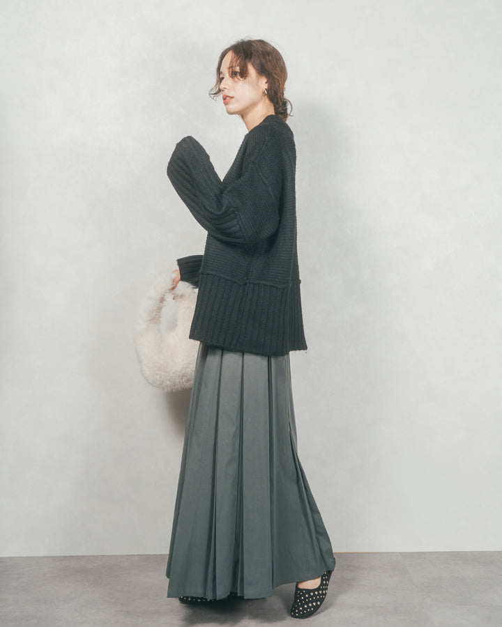 リンキングデザイン リラックスニット (BLACK)