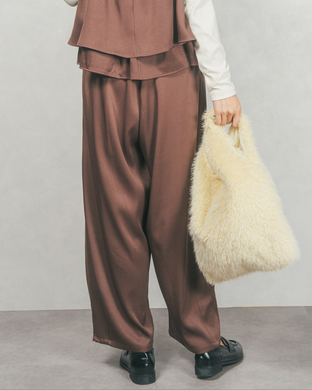 リラックスコクーンパンツ (BROWN)