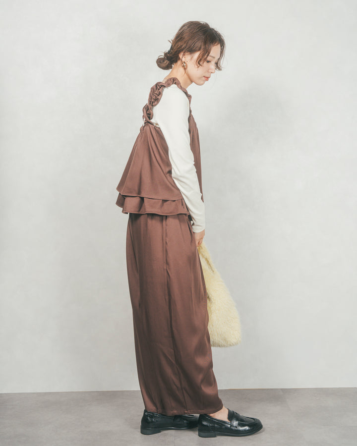 リラックスコクーンパンツ (BROWN)