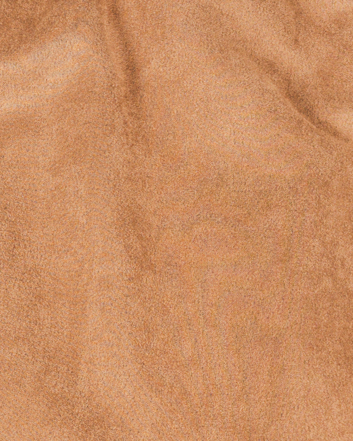 スウェードライクラップスカート (CAMEL)