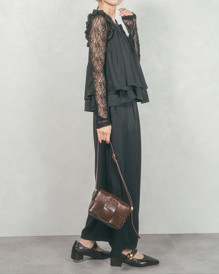 リラックスコクーンパンツ (BLACK)