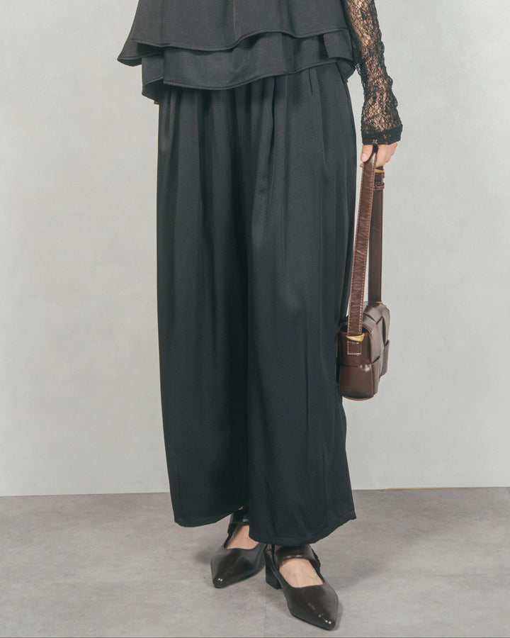 リラックスコクーンパンツ (BLACK)