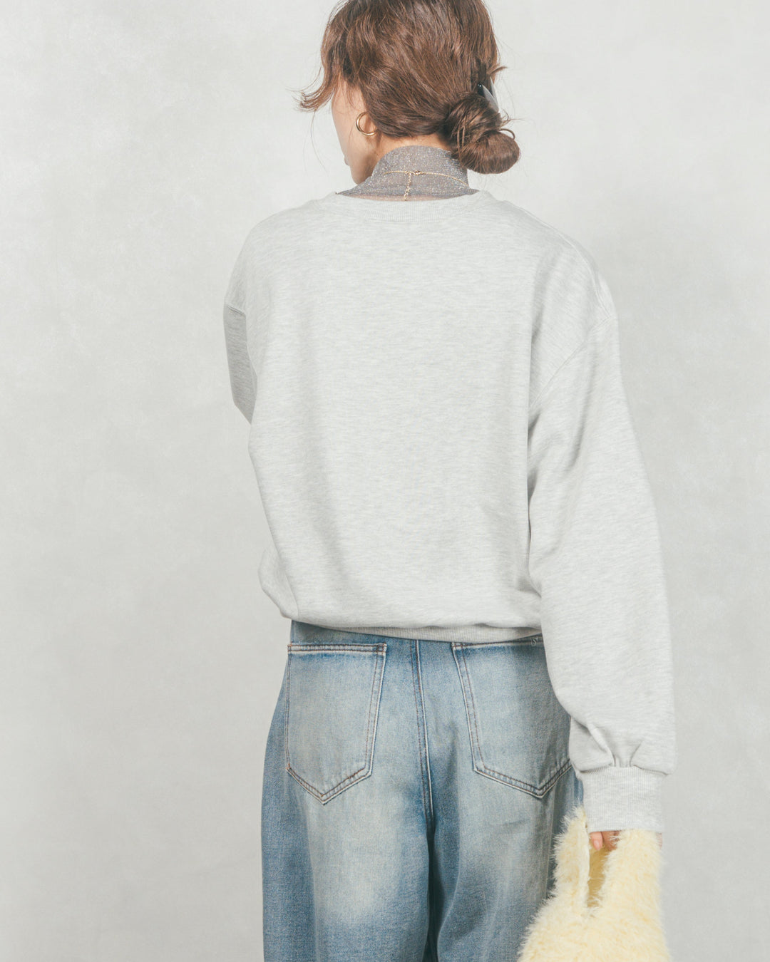 フロントシリコンLogoスウェット (GRAY)