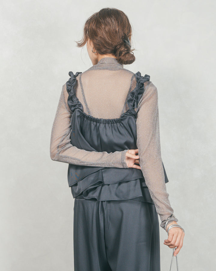 リラックスコクーンパンツ (CHARCOAL)