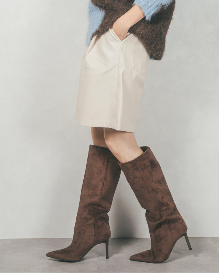 ［SET］テディボア Middleコート+レザーライクハーフパンツ（2SET）