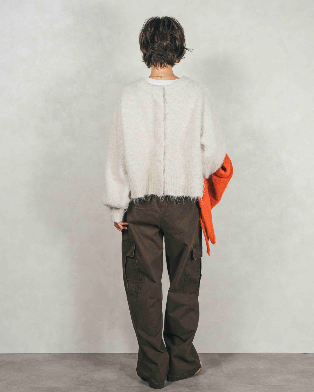 ミックスヤーン2WAYカーディガン (OFF)