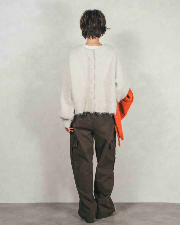 ミックスヤーン2WAYカーディガン (OFF)