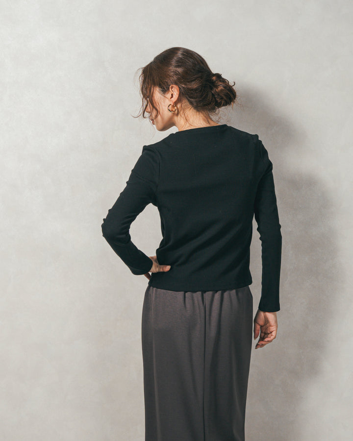 ［SET］【2枚SET】チュールshirringトップス&リブトップス+Multi-Way ライトポンチペプラムスカート（2SET）