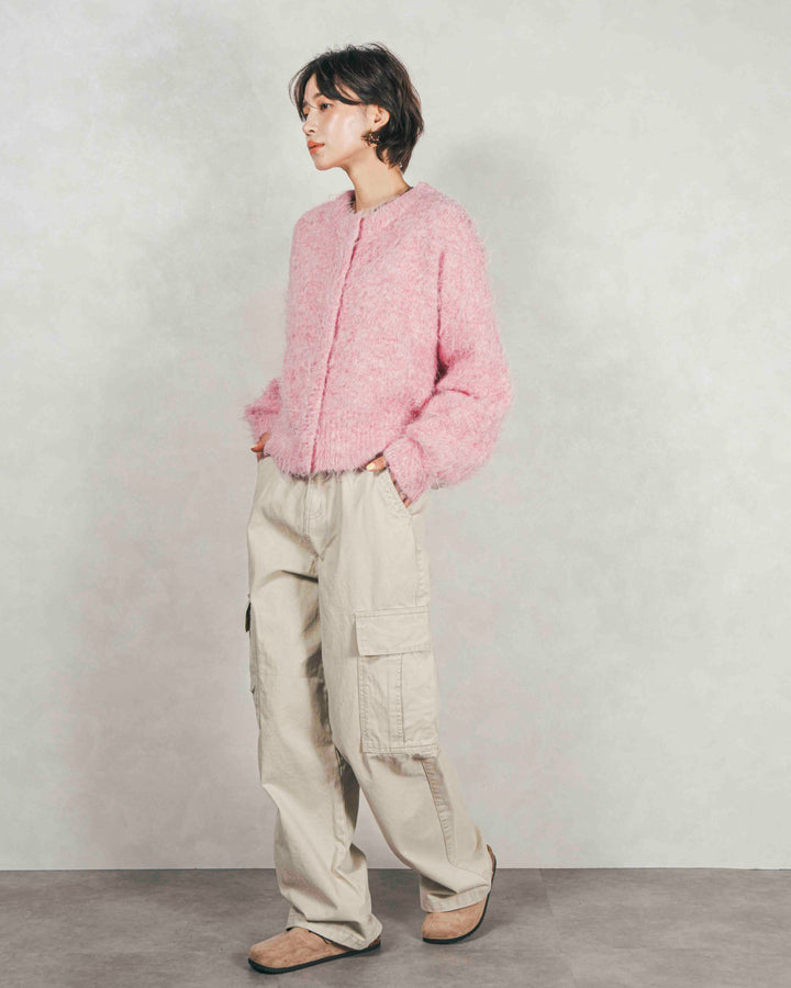 ピグメントツイルカーゴパンツ (IVORY)