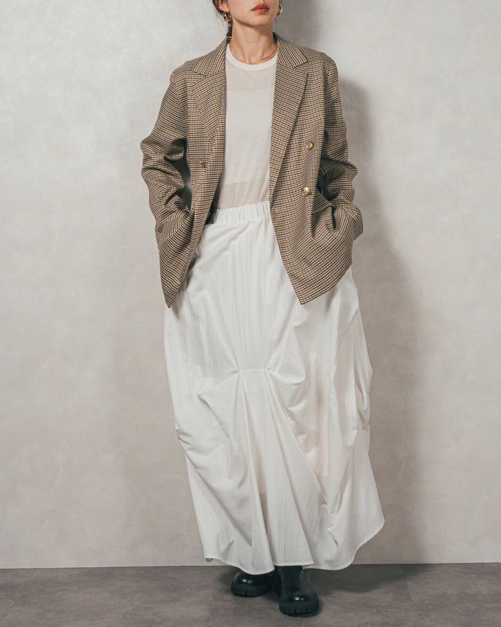 Effortless チェックジャケット (BEIGE)