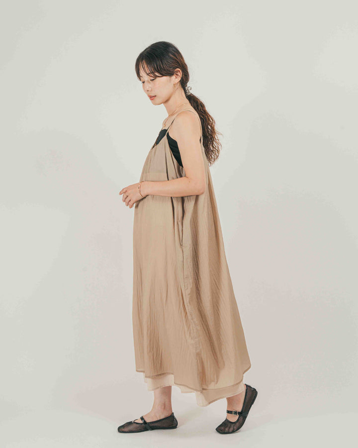 Glow Sheer ナイロンキャミワンピース
