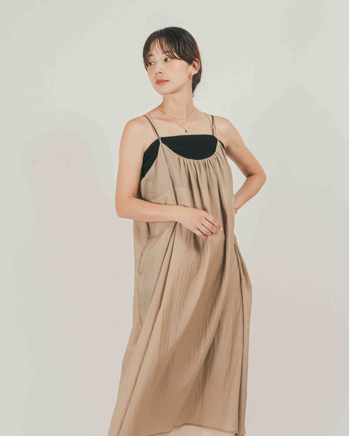 Glow Sheer ナイロンキャミワンピース