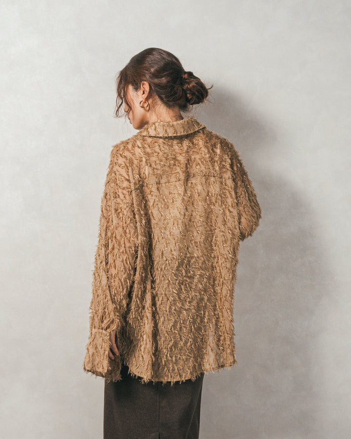 ［SET］フェザータッチシアーオーバーシャツ+モヘアタッチKnitビスチェ+Smoothニットソー Narrowスカート（3SET）