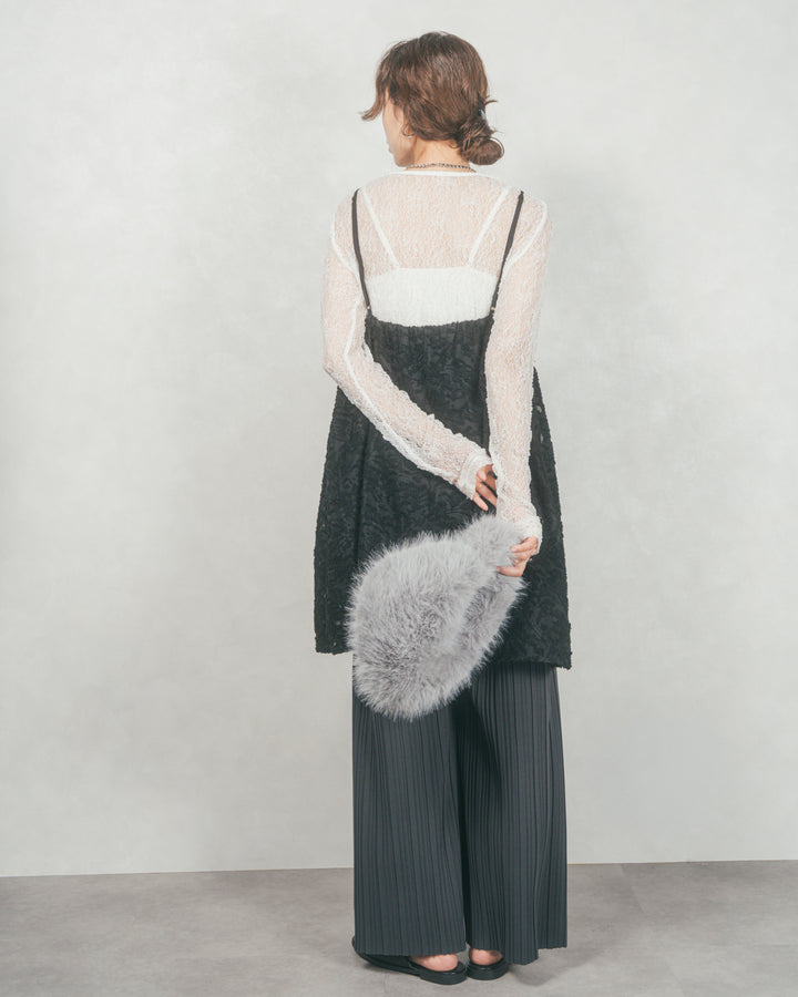 ［SET］シアージャガードtunicキャミソール+プリーツNarrowストレートパンツ（2SET）