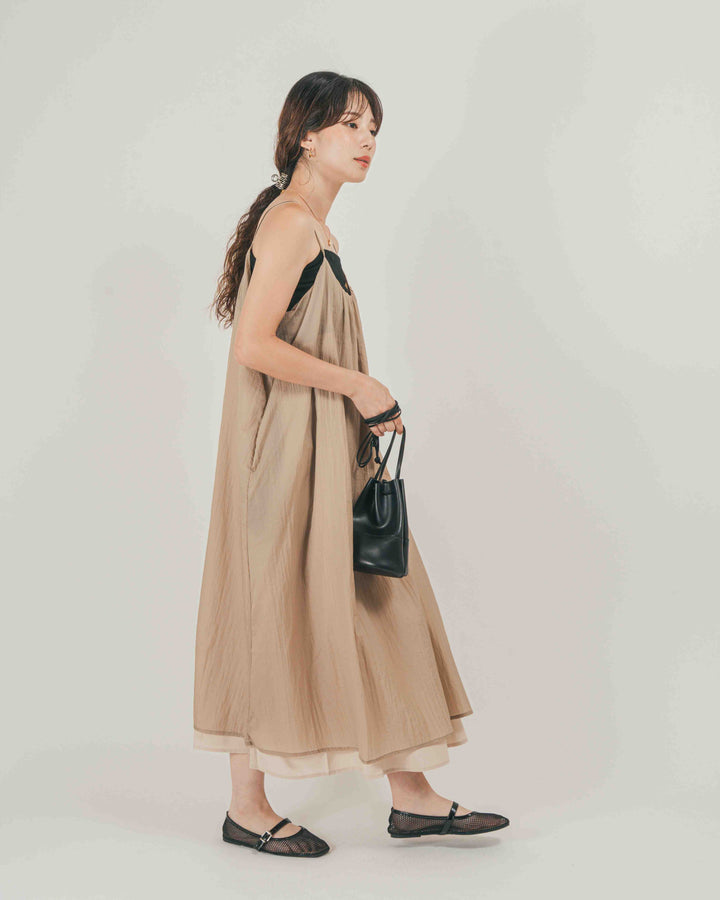 Glow Sheer ナイロンキャミワンピース