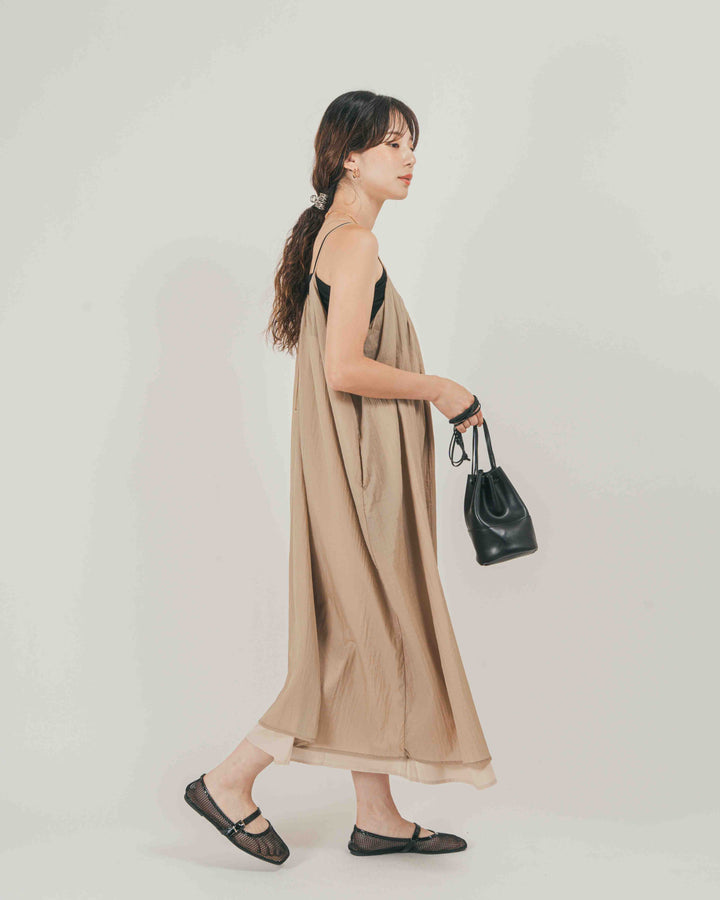 Glow Sheer ナイロンキャミワンピース