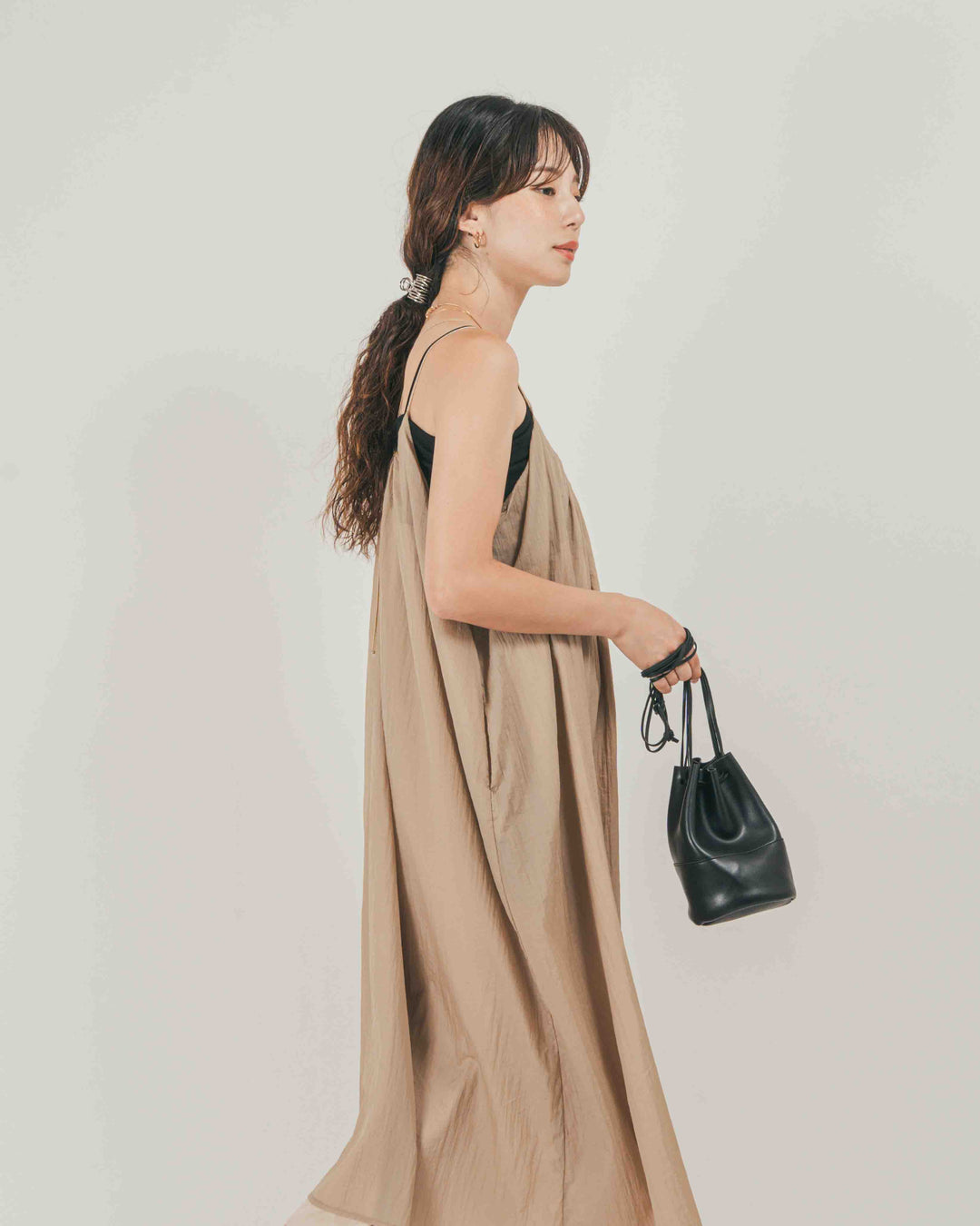 Glow Sheer ナイロンキャミワンピース