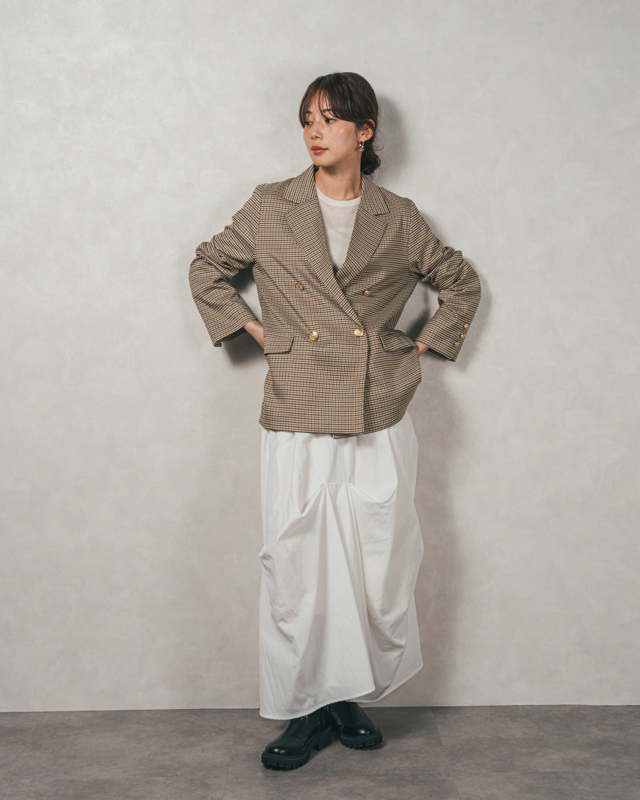 Effortless チェックジャケット