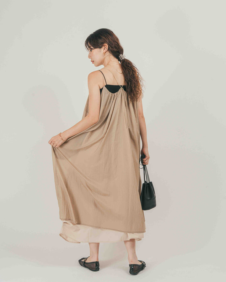 Glow Sheer ナイロンキャミワンピース