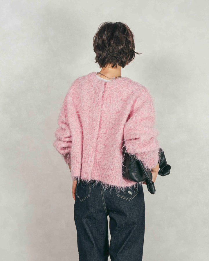 ミックスヤーン2WAYカーディガン (LIGHT PINK)