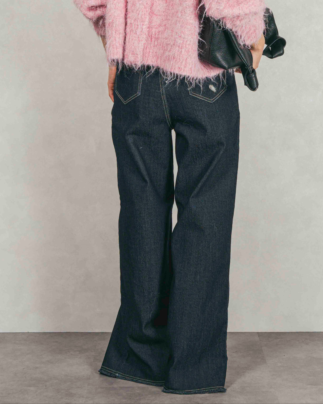 センターシーム リラックスカラーデニム (ONE WASH)