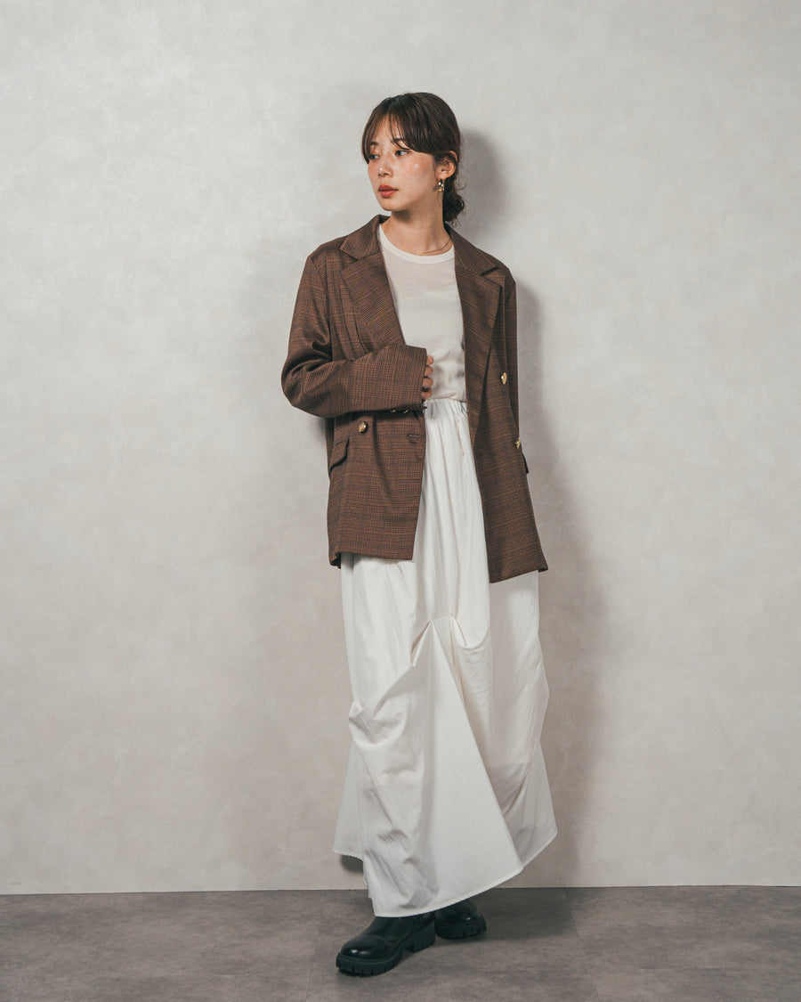 Effortless チェックジャケット