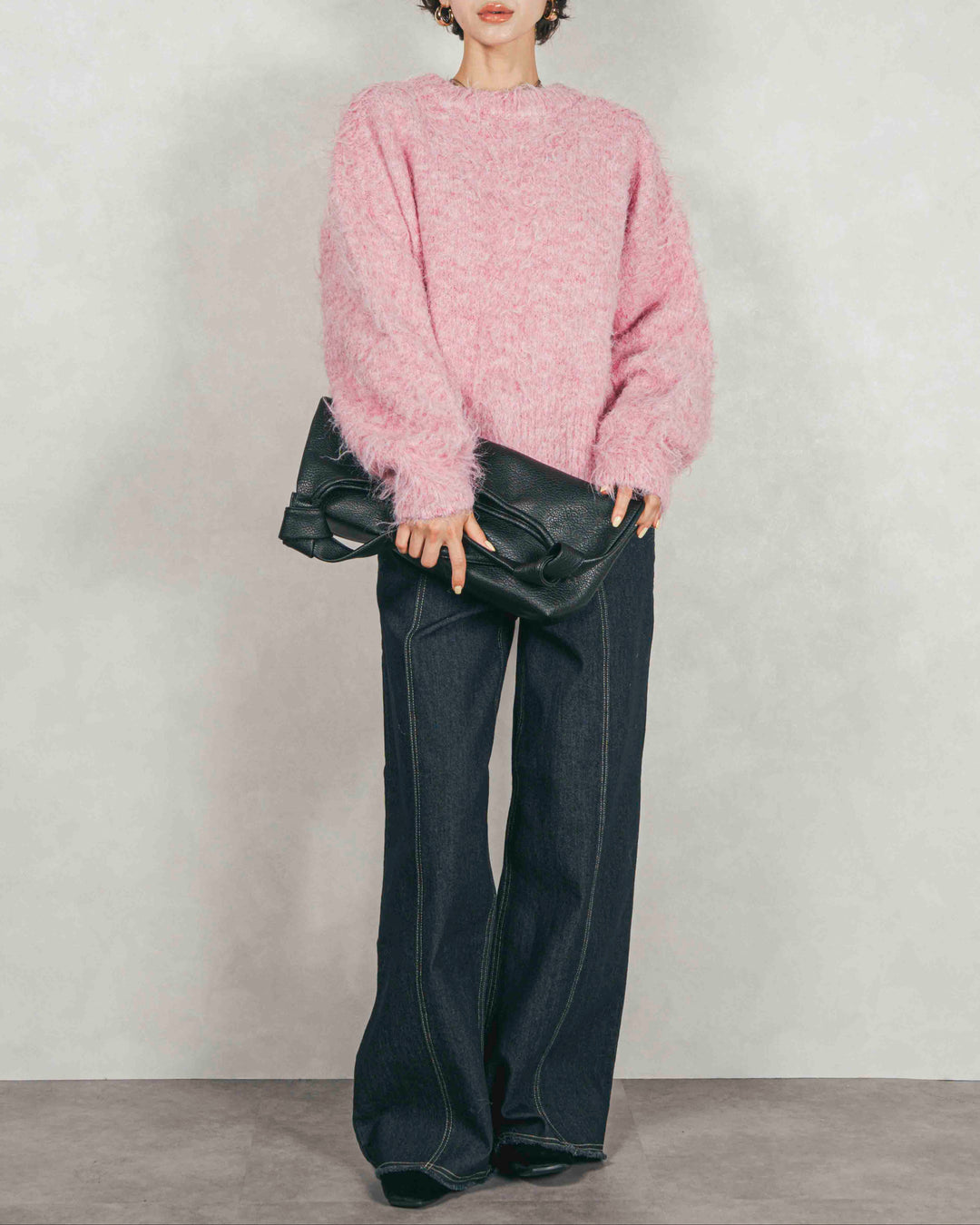 センターシーム リラックスカラーデニム (ONE WASH)