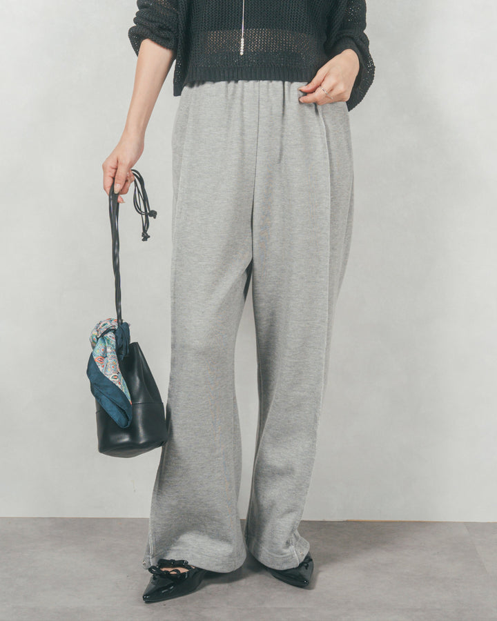2-Way ウェーブデザインスウェットパンツ (GREY)