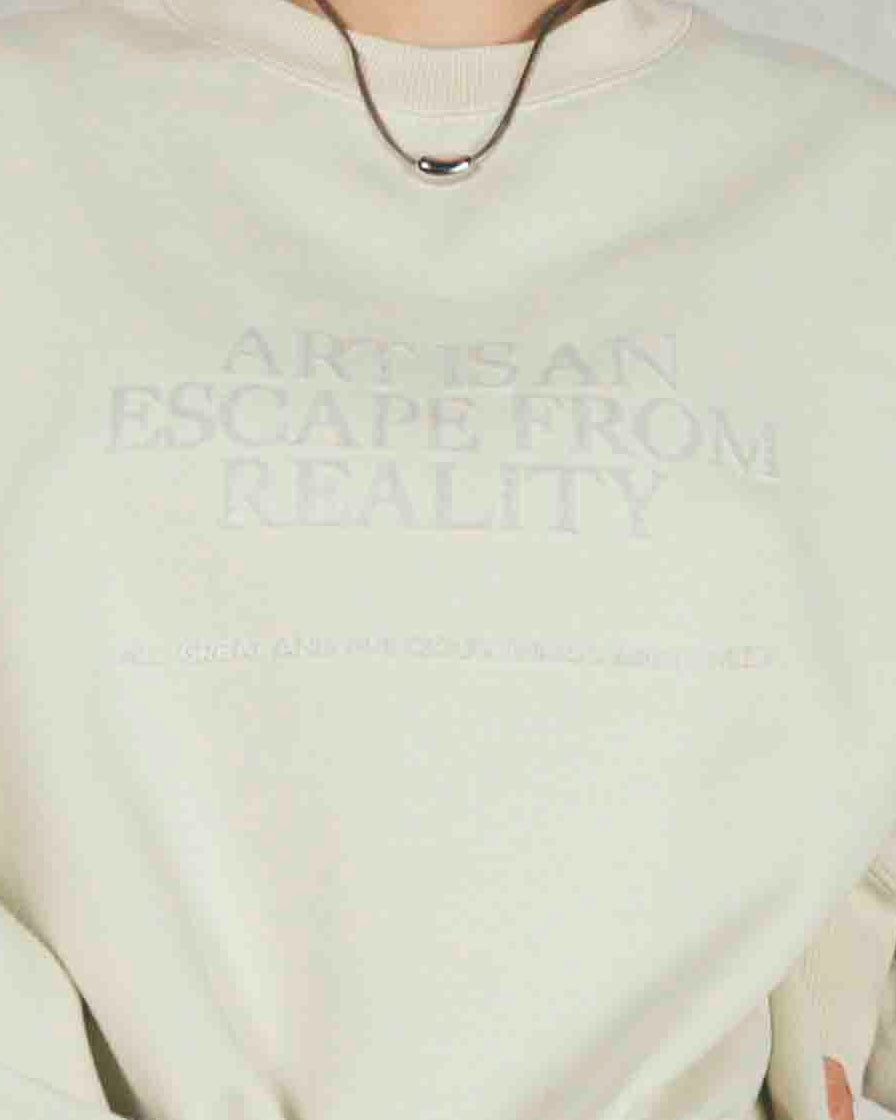 裏起毛フロッキーLogoスウェット (NAVY)